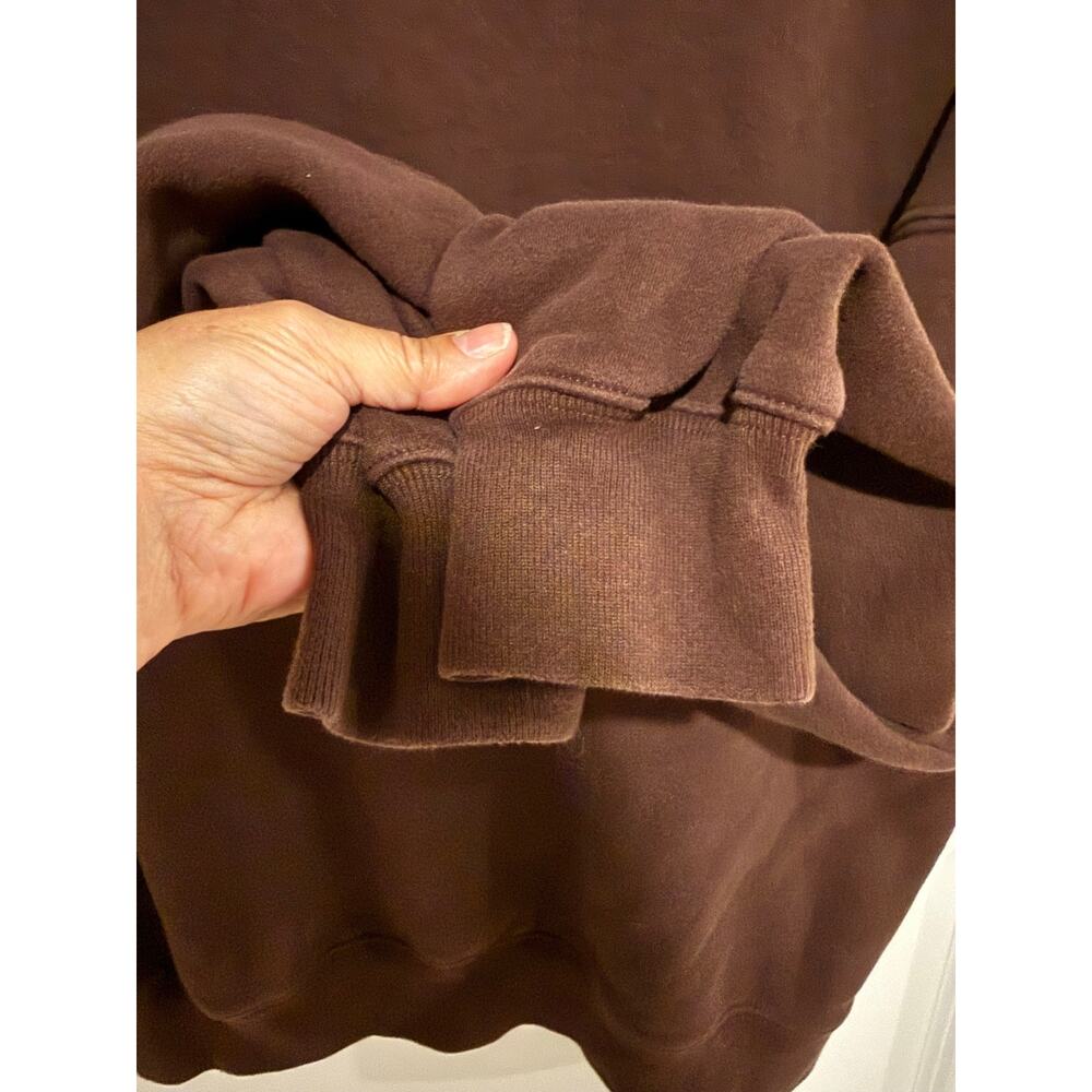 Abercrombie & Fitch Soft A&F Men’s L (women’s xl) Brown Hoodie Sweatshirt - Picture 5 of 5